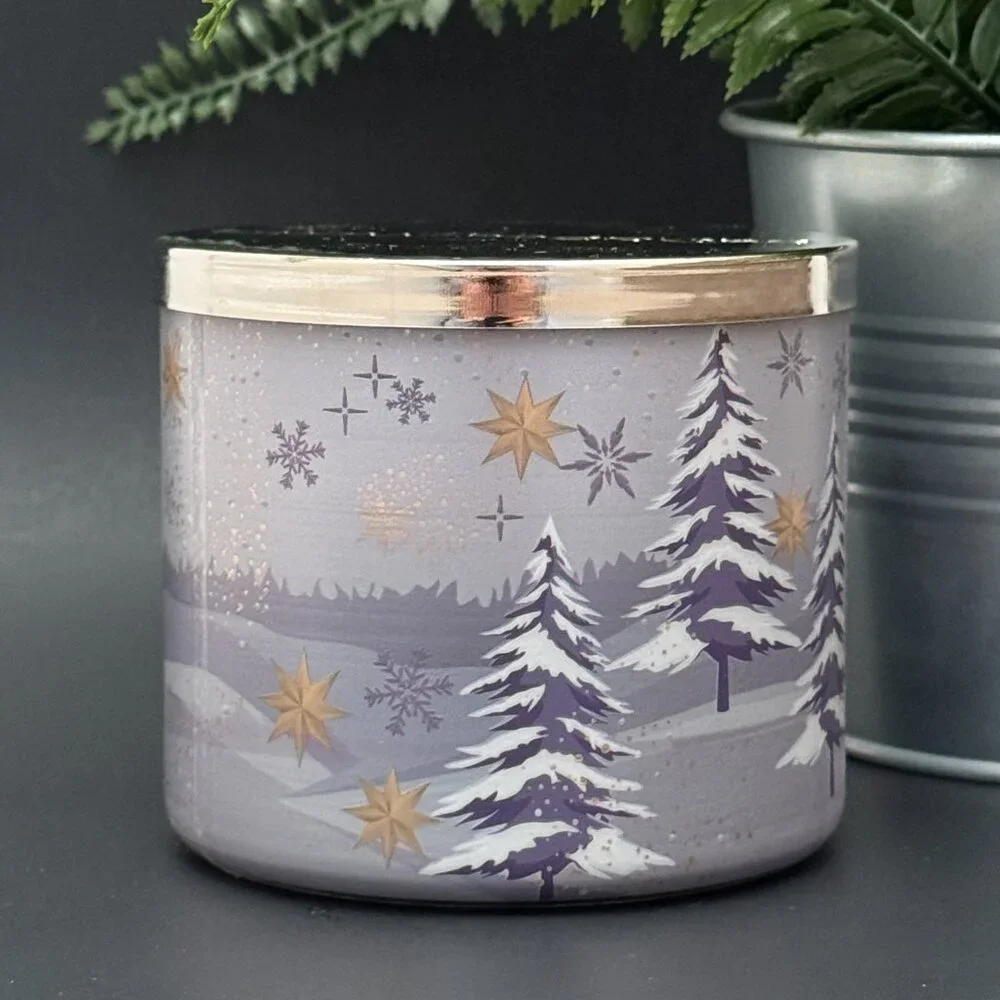 BBW Lavender & Pine Bath & Body Works 3 Wick Candle